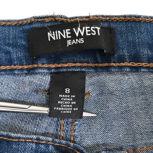 Nine West Womens 8 Alec Slim Boyfriend Ankle Jeans - Picture 9 of 11